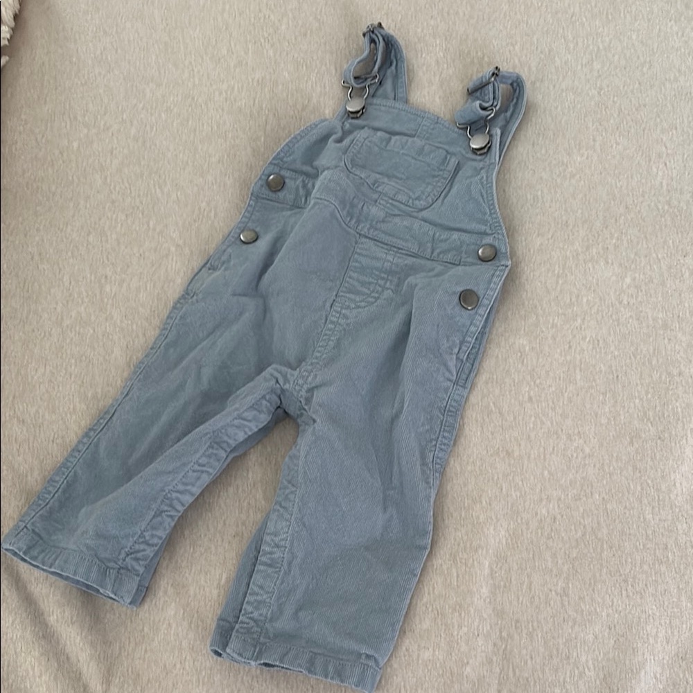 Hanna Andersson Light Blue Corduroy Overalls